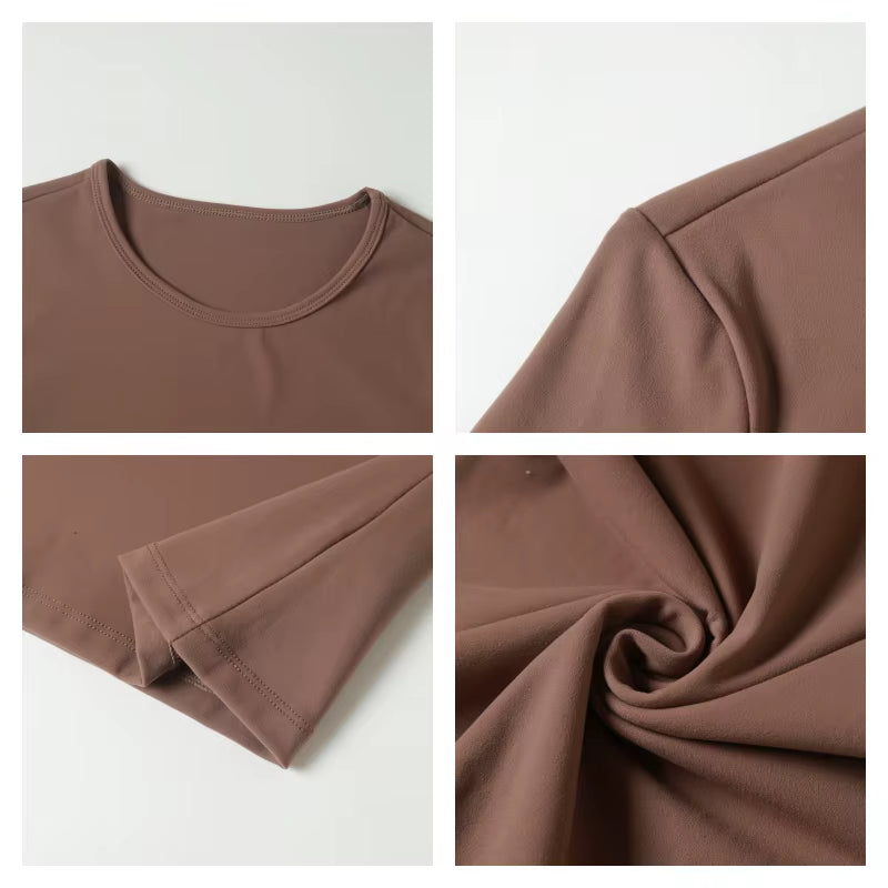Sports Long Sleeved Shirts Women Casual Outdoor Top Gym Fitness Wear T-Shirt Yoga Shirt Push up Workout Clothes Women