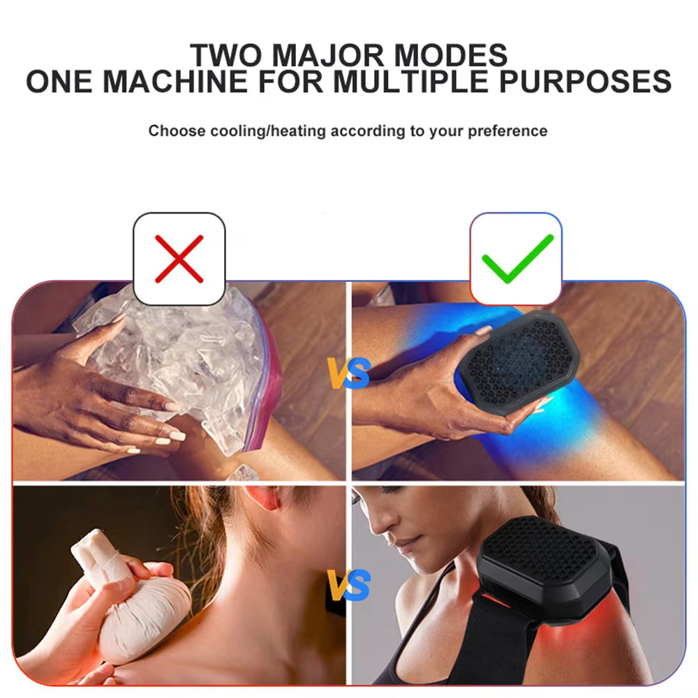 NEW Red&Blue Light Heat Cold Therapy Machine Instant Hot and Cold Therapy for Targeted Pain Relief Rechargeable Portable Device