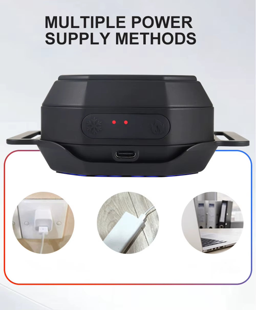 NEW Red&Blue Light Heat Cold Therapy Machine Instant Hot and Cold Therapy for Targeted Pain Relief Rechargeable Portable Device