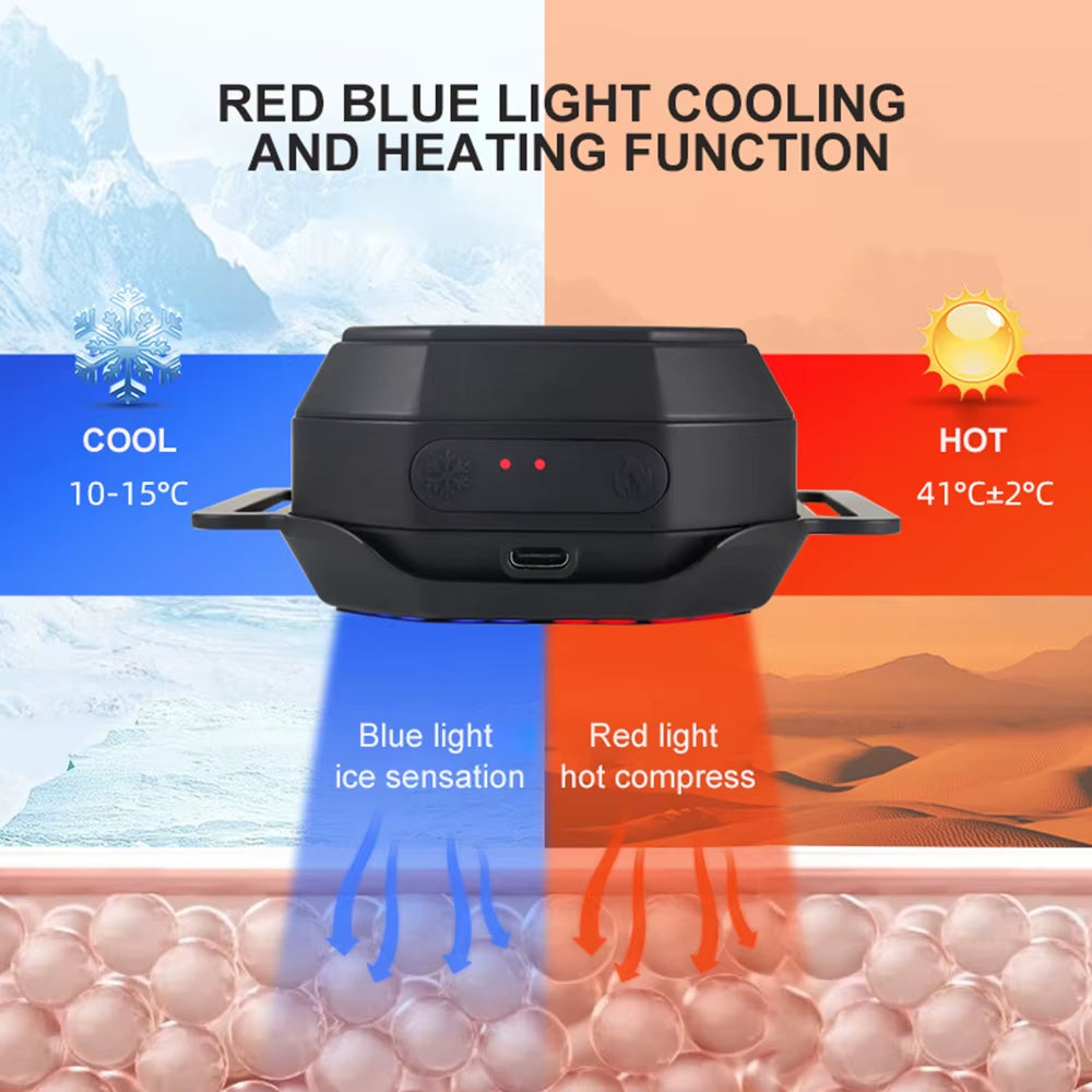 NEW Red&Blue Light Heat Cold Therapy Machine Instant Hot and Cold Therapy for Targeted Pain Relief Rechargeable Portable Device