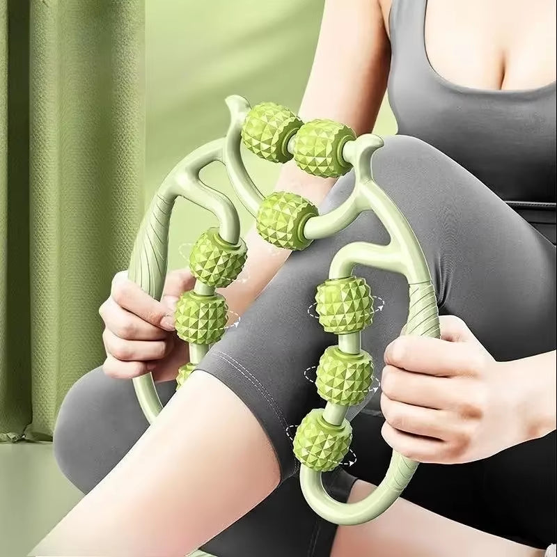 Cellulite & Lymphatic Massage Roller Fascia Stick for Legs Thighs Calf Deep Tissue Pain Relief Body Sculpting, Athlete Recovery