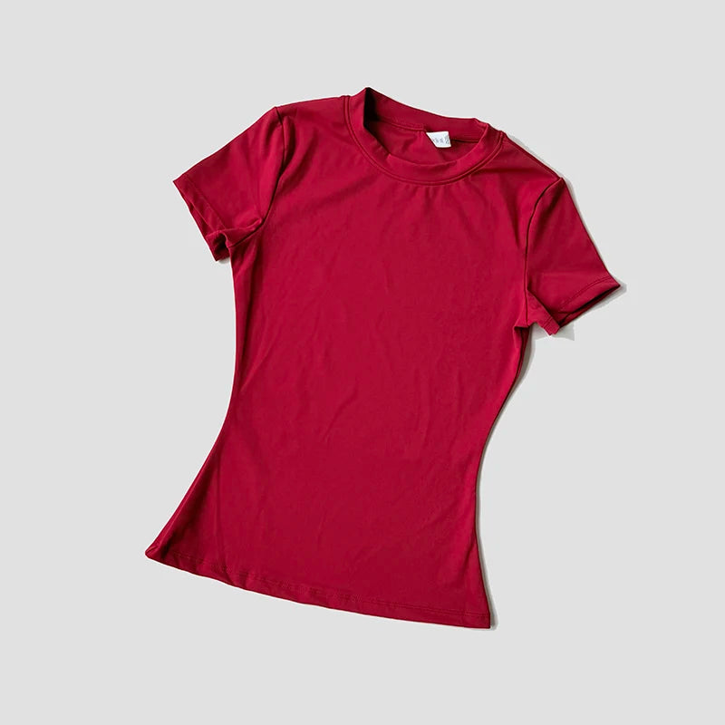 Women Yoga Top Seamless Sport T Shirts Fitness Clothes Short Sleeve Yoga Shirt Gym Top Running Active Wear