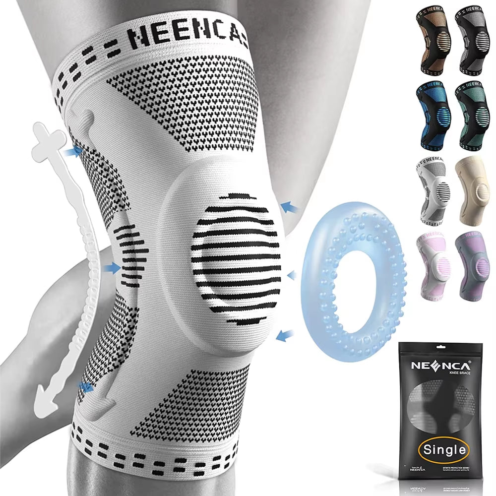 Copper Knee Brace Knee Support with Patella Gel Pad &Side Stabilizers for Knee Pain Sport Arthritis ACL Joint Pain Relief