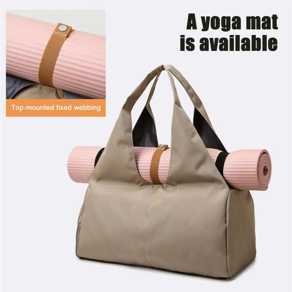 Women Yoga Mat Holder Bag Gym Sports Training Shoulder Bag Fitness Dance Travel Storage Bags Female Tote Dry Wet Handbags