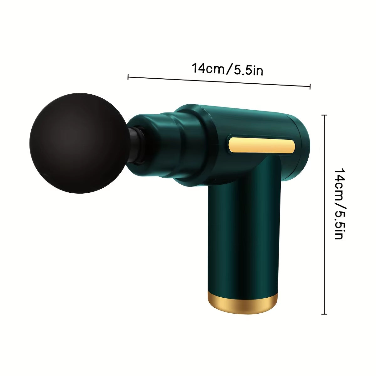 Long Endurance TYPE-C Mouth Electric Massager with Six Adjustable Levels, Silent Fascia Gun, Multifunctional Button Fascia Gun