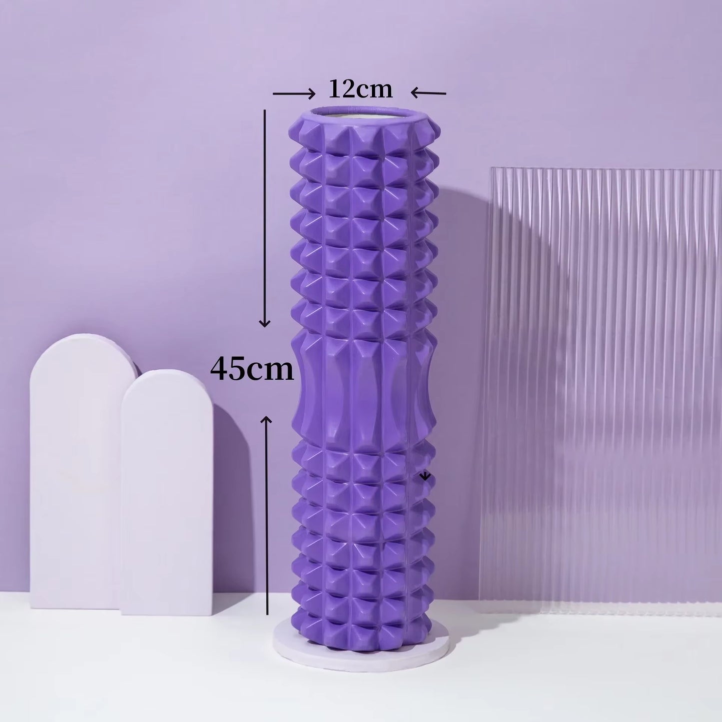33/45Cm Three-Dimensional Dot Yoga Foam Roller Body Sculpting Home Gym Whole Body Muscle Massage Relaxer Sports Rehabilitation