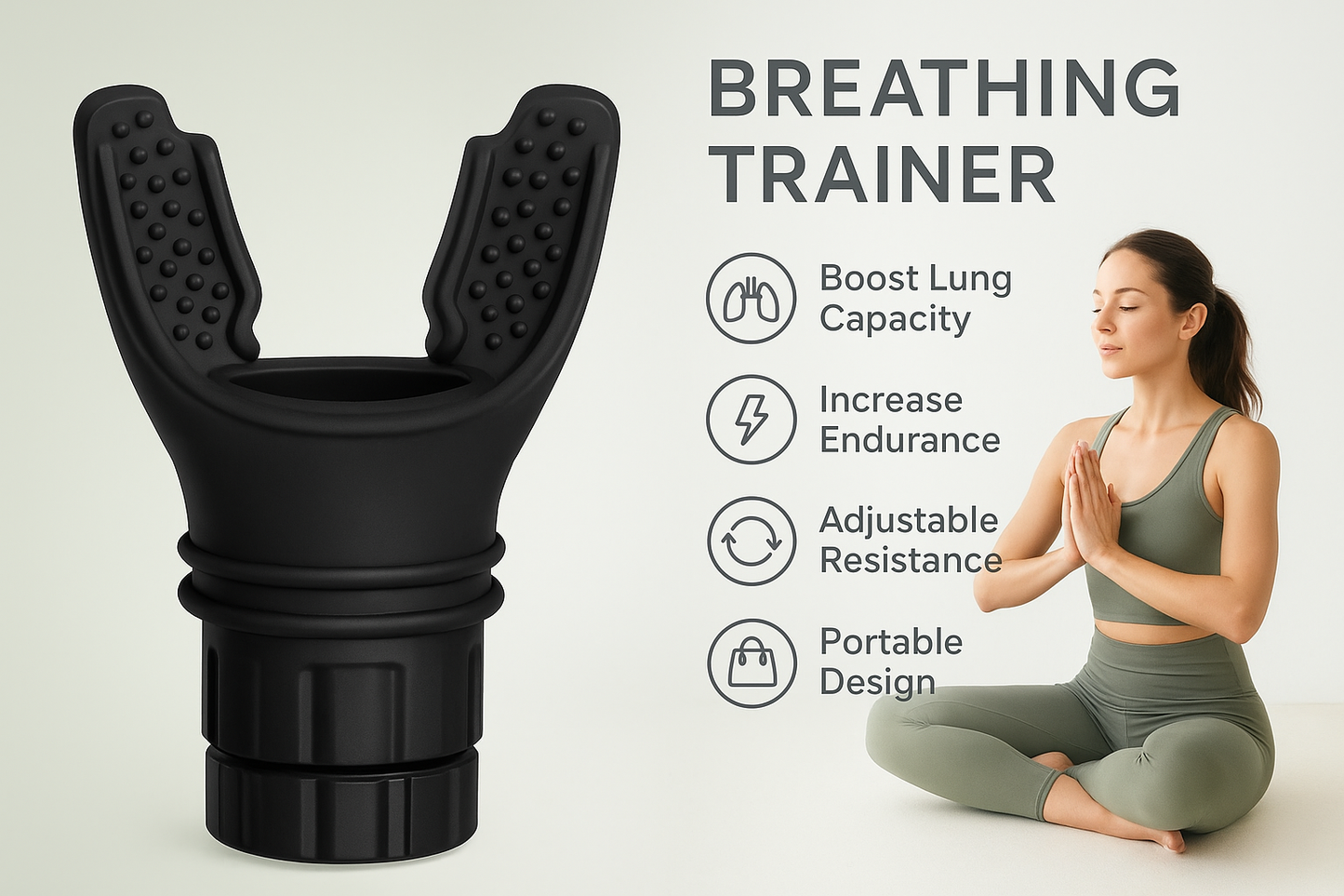AlignEase - Portable Breathing Trainer – Boost Lung Capacity & Endurance