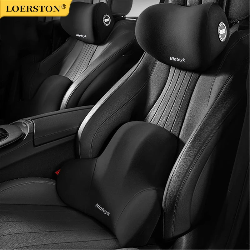 Memory Foam Car Neck Cushion Car Lumbar Support for Car Supplies Universal Neck Pillow Waist Cushion Car Seat Car Accessories