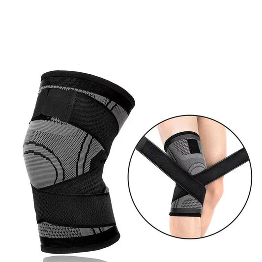 1PCS Adjustable Sports Knee Pad Knee Pain Relief Patella Stabilizer Brace Support for Hiking Soccer Basketball Running Sport