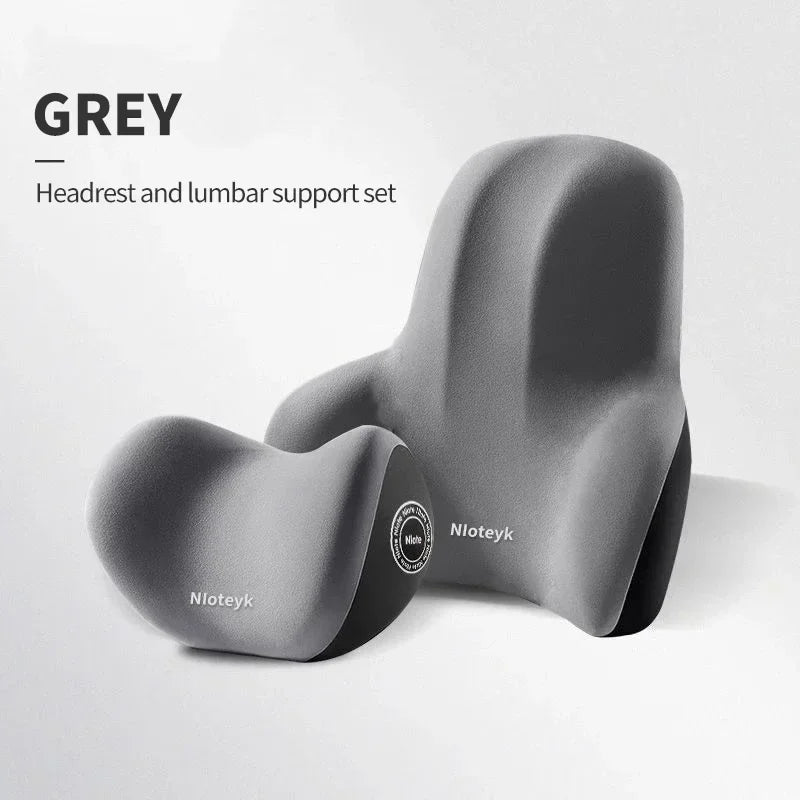 Memory Foam Car Neck Cushion Car Lumbar Support for Car Supplies Universal Neck Pillow Waist Cushion Car Seat Car Accessories