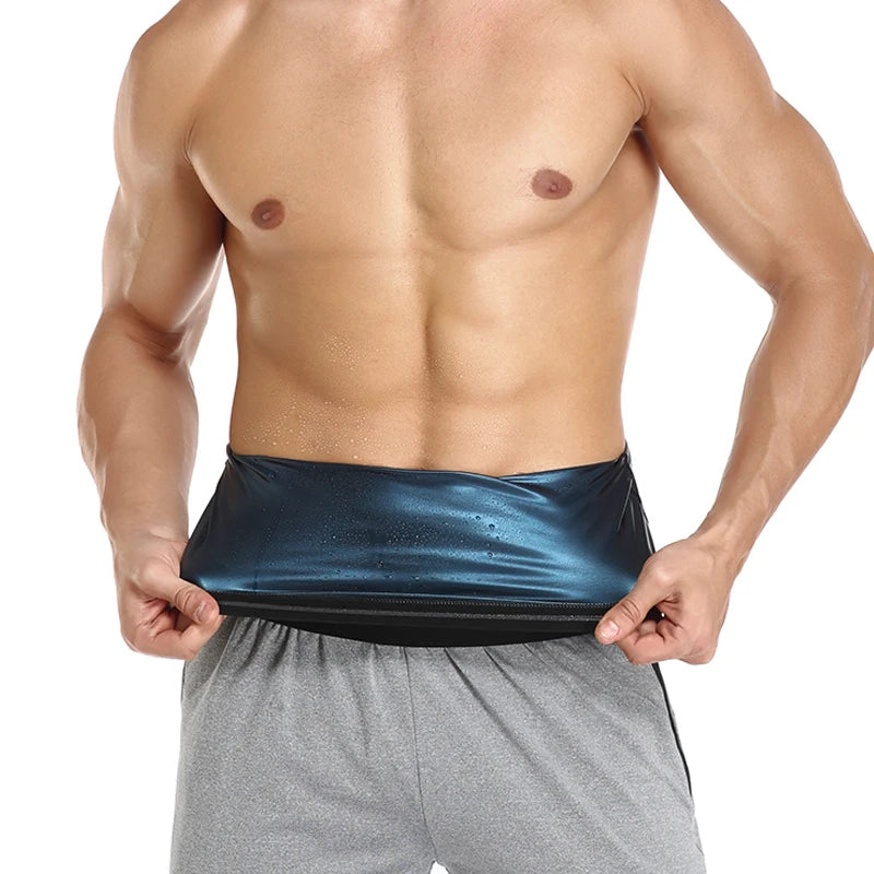 Men Sauna Sweat Belt Waist Trainer Slimming Body Shaper Abdomen Reducer Fat Burning Women Fitness Belly Band Cincher Shapewear